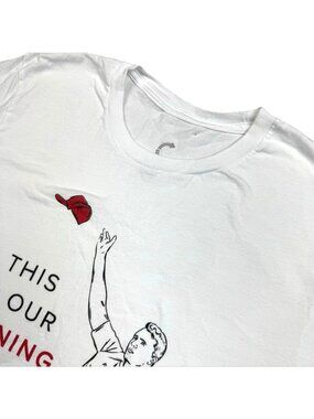 Turning Point Charlie Kirk Men’s S/S Cotton T-Shirt White • Medium